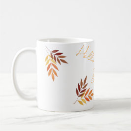 Personalisierter Herbstunterschied Kaffeetasse