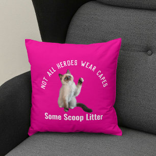 Personalisierter Hero Cat Vater Vatertag Geschenk Kissen