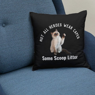 Personalisierter Hero Cat Vater Vatertag Geschenk  Kissen