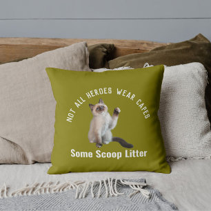 Personalisierter Hero Cat Vater Vatertag Geschenk  Kissen