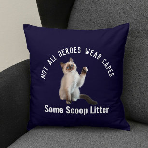 Personalisierter Hero Cat Vater Vatertag Geschenk  Kissen