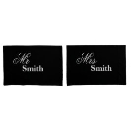 Personalisierter Herr Frau Smith (Ihr Name) Kissenbezug
