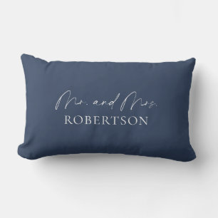 Personalisierter Herr und Frau Wedding Pillow Lendenkissen