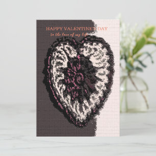 "Personalisierter Herzdesign Valentinstag Romantis Feiertagskarte