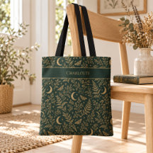 Personalisierter Hexen-Botanik-Muster-Tragetasche