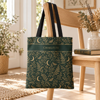 Personalisierter Hexen-Botanik-Muster-Tragetasche Tasche