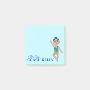 Personalisierter Hinweis von Synchro Swim Coach Post-it Klebezettel