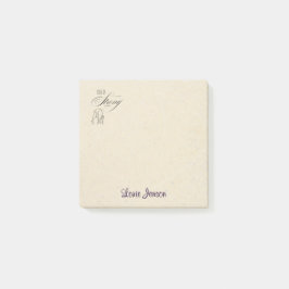 Personalisierter Hinweis zu den Hinweisen Post-it Klebezettel