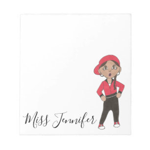 Personalisierter Hip Hop Jazz Tanzlehrer Geschenk Notizblock
