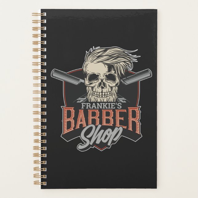 Personalisierter Hipster aus Friseursalon Skull un Planer (Vorderseite)