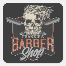 Personalisierter Hipster aus Friseursalon Skull un