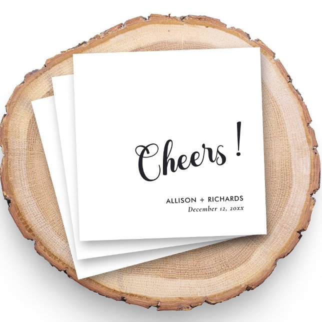 Personalisierter Hochzeitcocktail Napkins mit Name Serviette (Von Creator hochgeladen)
