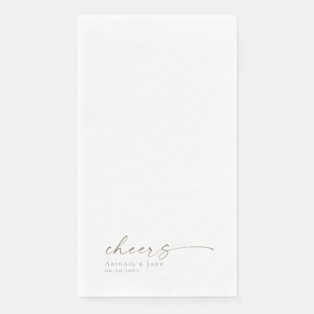 Personalisierter Hochzeitgast Napkins Serviette (Vorderseite)