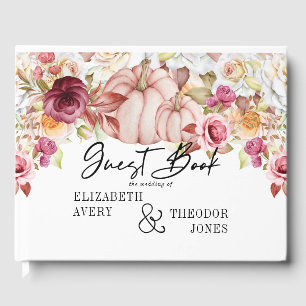 Personalisierter Hochzeitsautobahn Pink Burgundy P Gästebuch