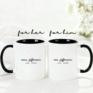 Personalisierter Hochzeitsbecher als Geschenk für  Tasse