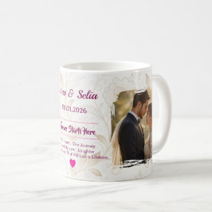 Personalisierter Hochzeitsbecher Benutzerdefini Kaffeetasse
