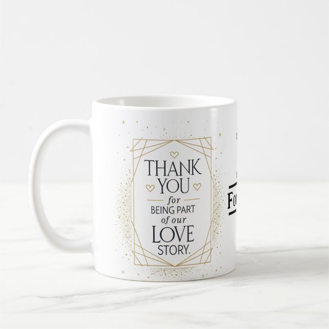 Personalisierter Hochzeitsbecher  Kaffeetasse (Links)