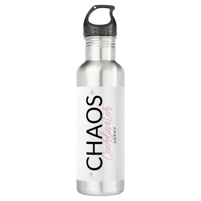 Personalisierter Hochzeitsplaner Edelstahlflasche (Vorderseite)