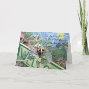 Personalisierter Hochzeitstag für Tochter und Ehem Karte