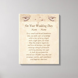 Personalisierter Hochzeitstag Gedicht Leinwand Kun
