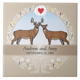 Personalisierter Hochzeitstag Jahrestag, Buck & Do Fliese