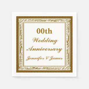 Personalisierter Hochzeitstag Napkin Serviette