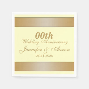 Personalisierter Hochzeitstag Serviette