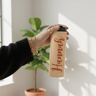 Personalisierter Hochzeitstag-Tumbler für die Brau Thermosbecher