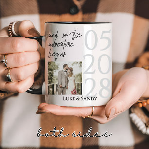 Personalisierter Hochzeitstasse für Paare, Geschen Tasse