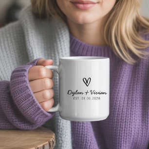 Personalisierter Hochzeitstassen-Geschenk für Ehem Kaffeetasse