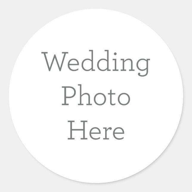 Personalisierter Hochzeitsticker Runder Aufkleber (Vorderseite)