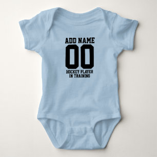 Personalisierter Hockey-Spieler im Training Baby Strampler