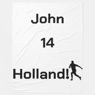 Personalisierter Holland Fußball Athletischer Geis Fleecedecke