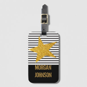 Personalisierter Hollywood Golden Star Schauspiele Gepäckanhänger