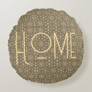 Personalisierter Home-Sonnenstrahl Rundes Kissen