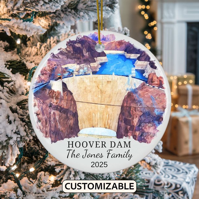 Personalisierter Hoover-Stausee, Nevada Arizona Keramik Ornament (Von Creator hochgeladen)