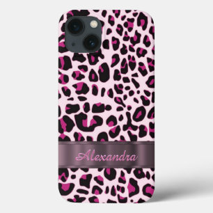 Personalisierter hübscher Leopardendruck iPhone 13 Hülle