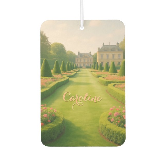 Personalisierter Hübscher Manor Car Air Freshener Autolufterfrischer (Vorderseite)