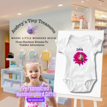 Personalisierter Hummingbird Baby Bodysuit
