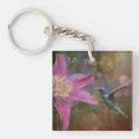 Personalisierter Hummingbird-Schlüsselanhänger