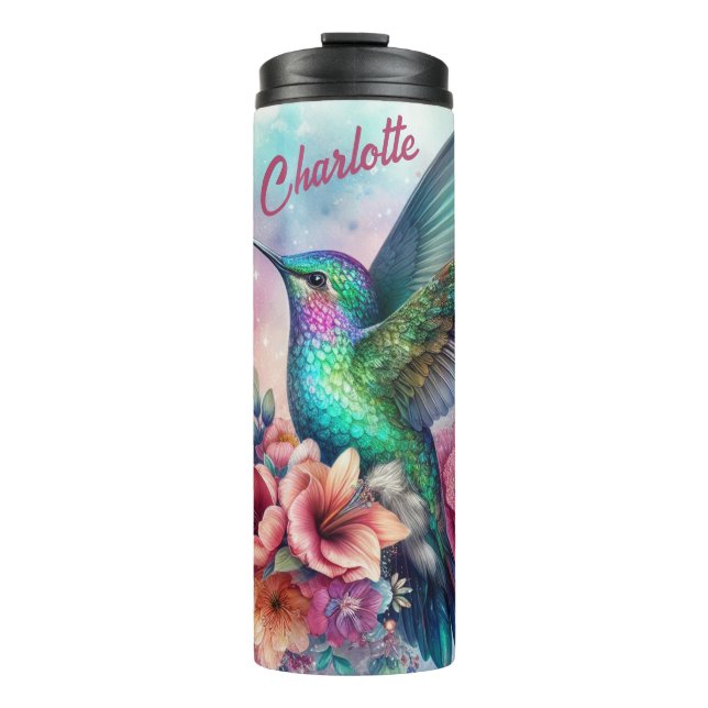 Personalisierter Hummingbird-Thermaltumbler Thermosbecher (Vorderseite)