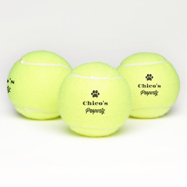 Personalisierter humorvoller Hundeball Tennisbälle (Multi)