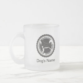 Personalisierter Hund Alaskan Malamute mit Hundena Mattglastasse