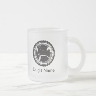 Personalisierter Hund Alaskan Malamute mit Hundena Mattglastasse