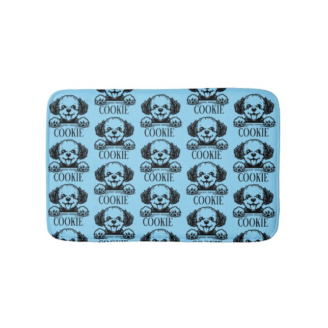 Personalisierter Hund Badematte (Vorderseite)