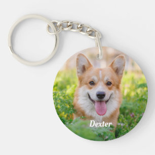 Personalisierter Hund Foto für Haustiere Lover Kee Schlüsselanhänger