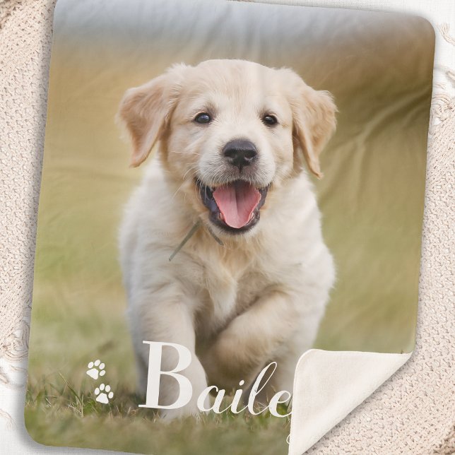 Personalisierter Hund Golden Retriever Foto Sherpadecke (Von Creator hochgeladen)