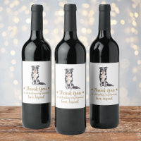 Personalisierter Hund-Hochzeitwein