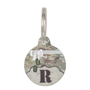 Personalisierter Hund-ID-Tag Army OCP-Camouflage E Haustiermarke
