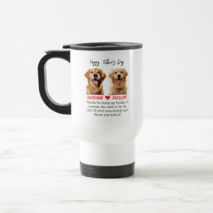 Personalisierter Hund Papa Becher Lustiger Vater Reisebecher